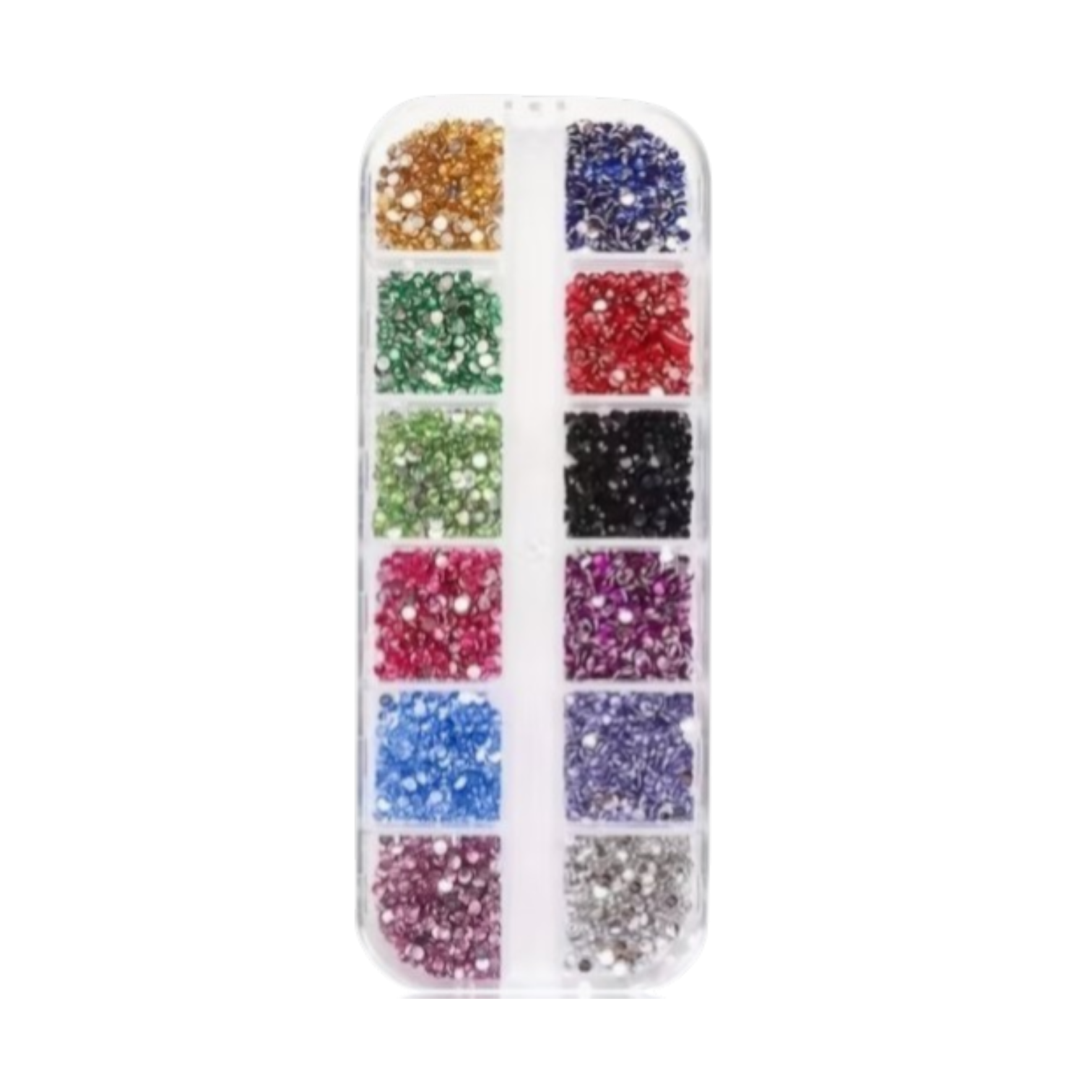 Mini Magic Rhinestone Multicolor Mini Sparkling Rhinestones (2mm) - 12 grids | Goddess Nail ...